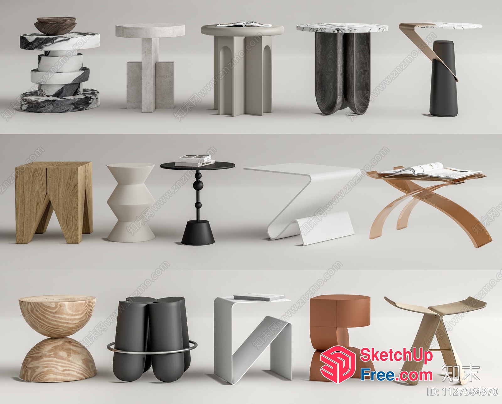 Modern And Contemporary Furniture Pieces 3D SketchUp File