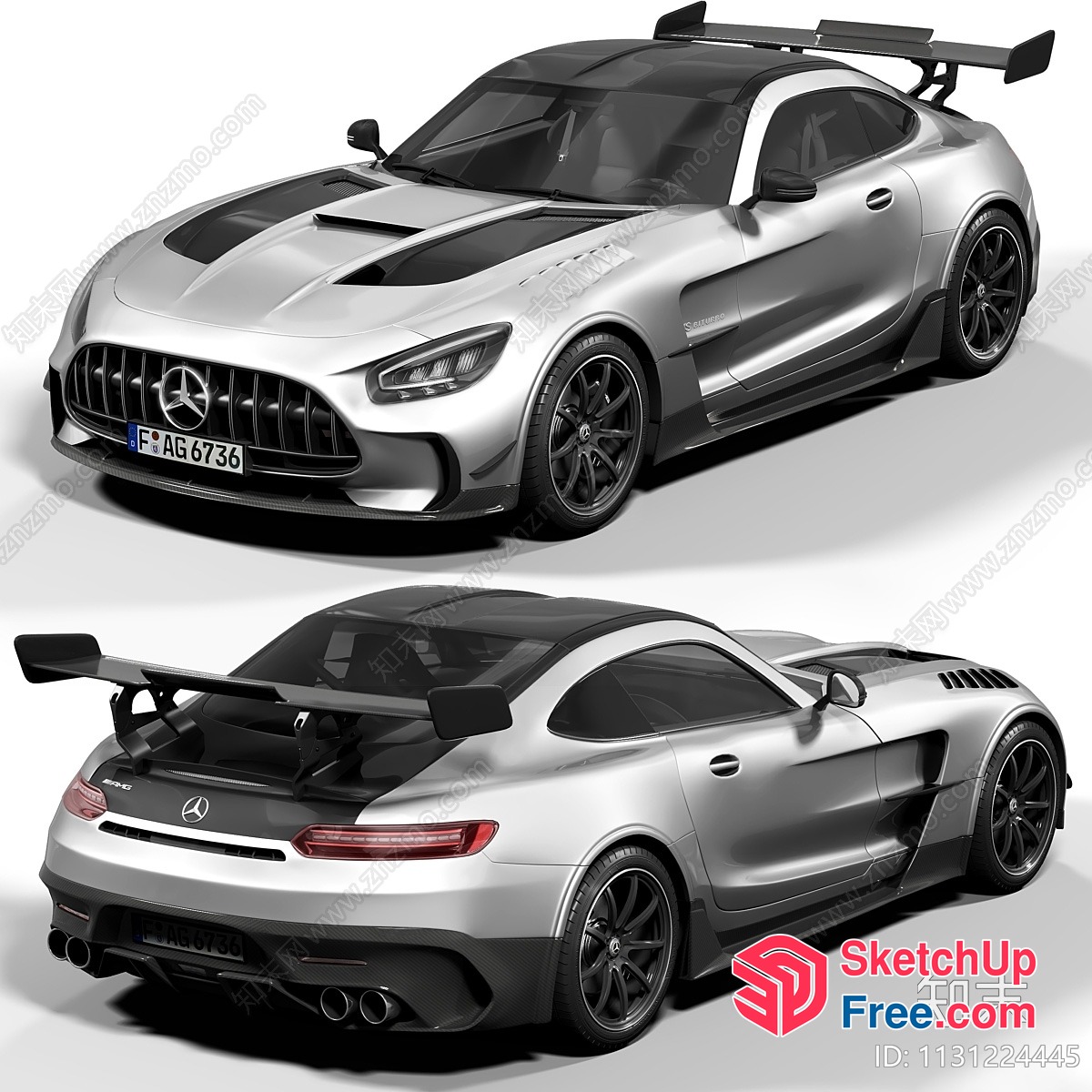 Mercedes-Benz Amg Gt Black Series Car 3D SketchUp File
