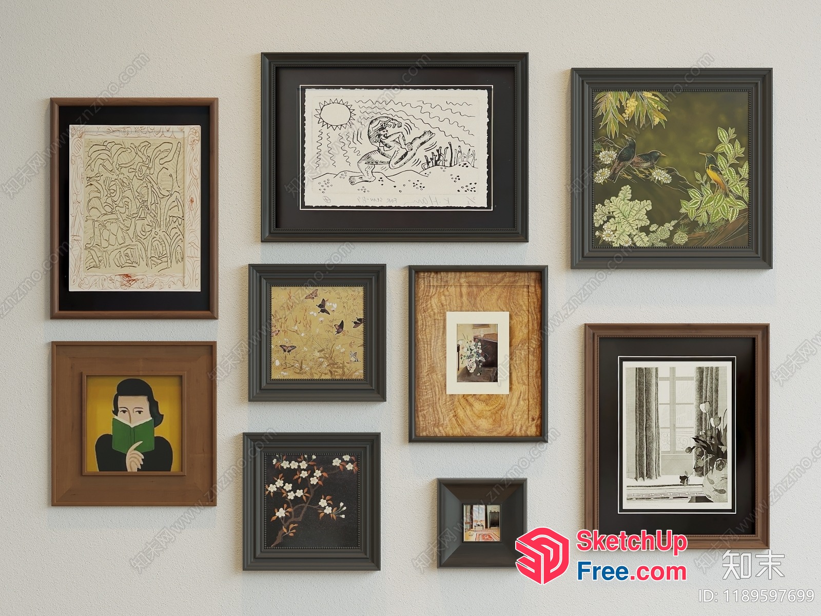 Elegant Vintage Art Gallery 3D SketchUp File