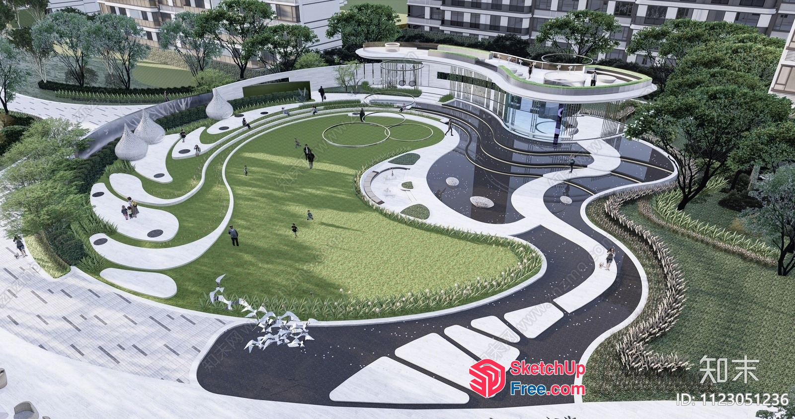 Modern Contemporary Architecture Design 3D SketchUp File