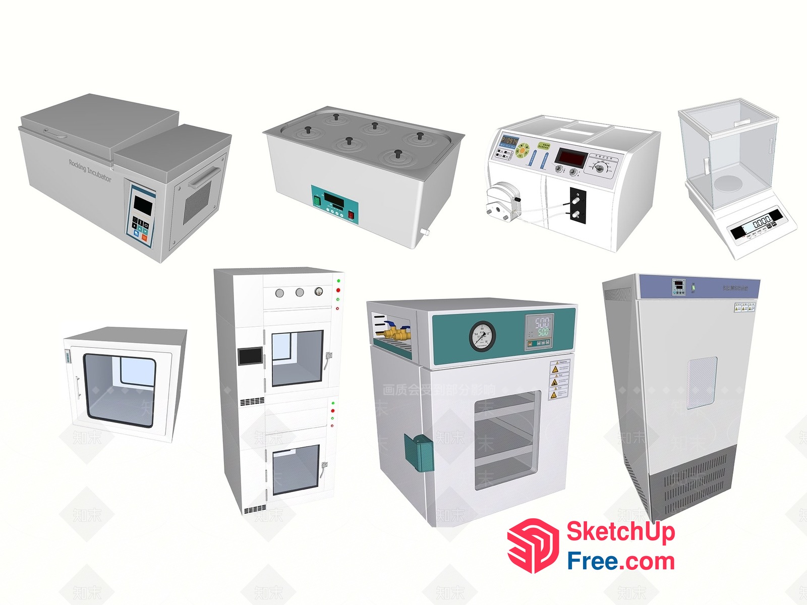 Industrial Equipment Showcase 3D SketchUp File