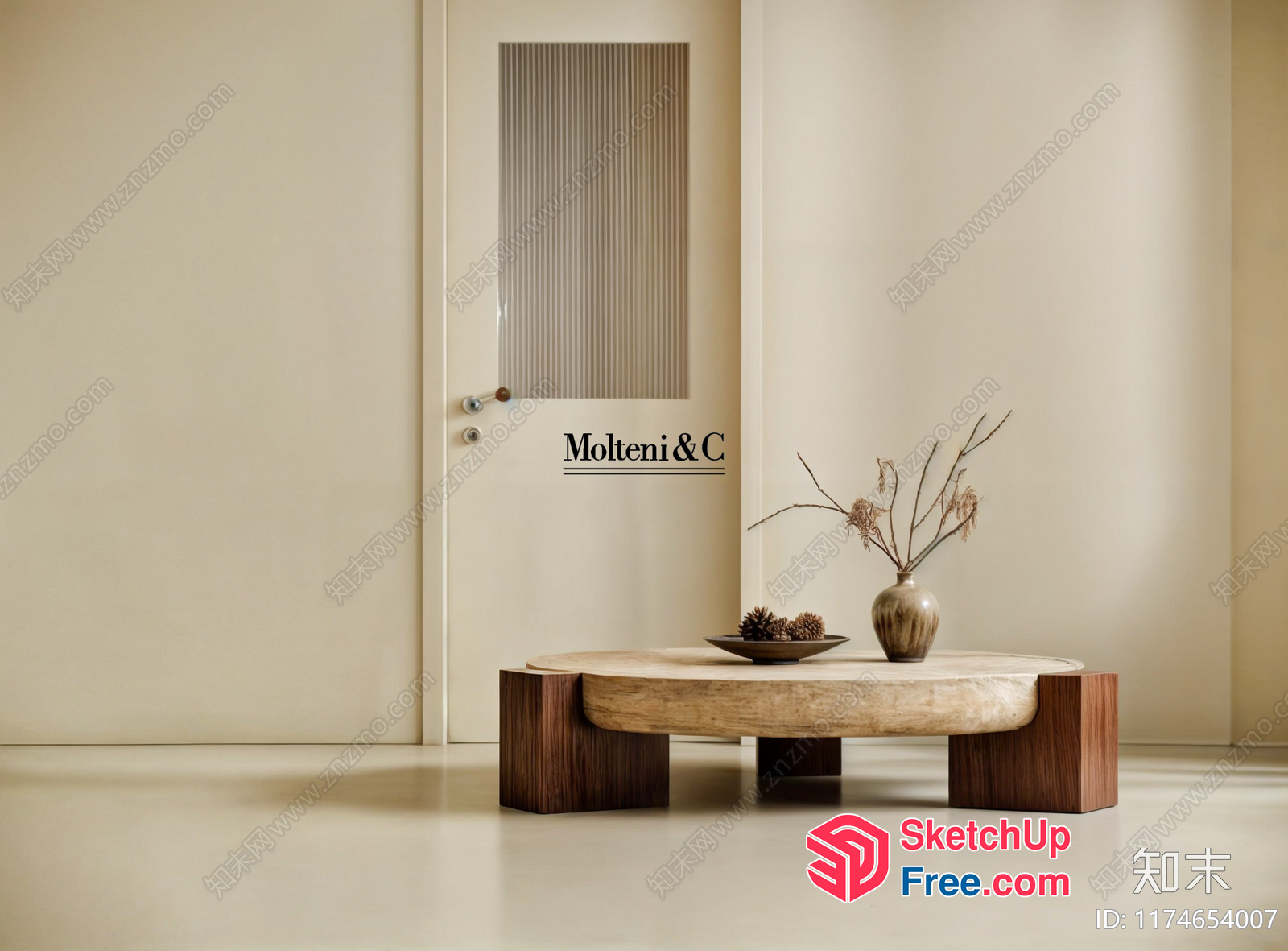 Elegant Minimalist Style Interior 3D SketchUp File