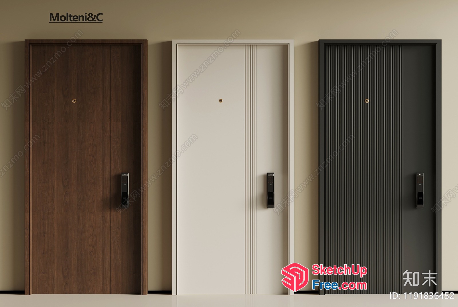 Modern Door Design Collection 3D SketchUp File