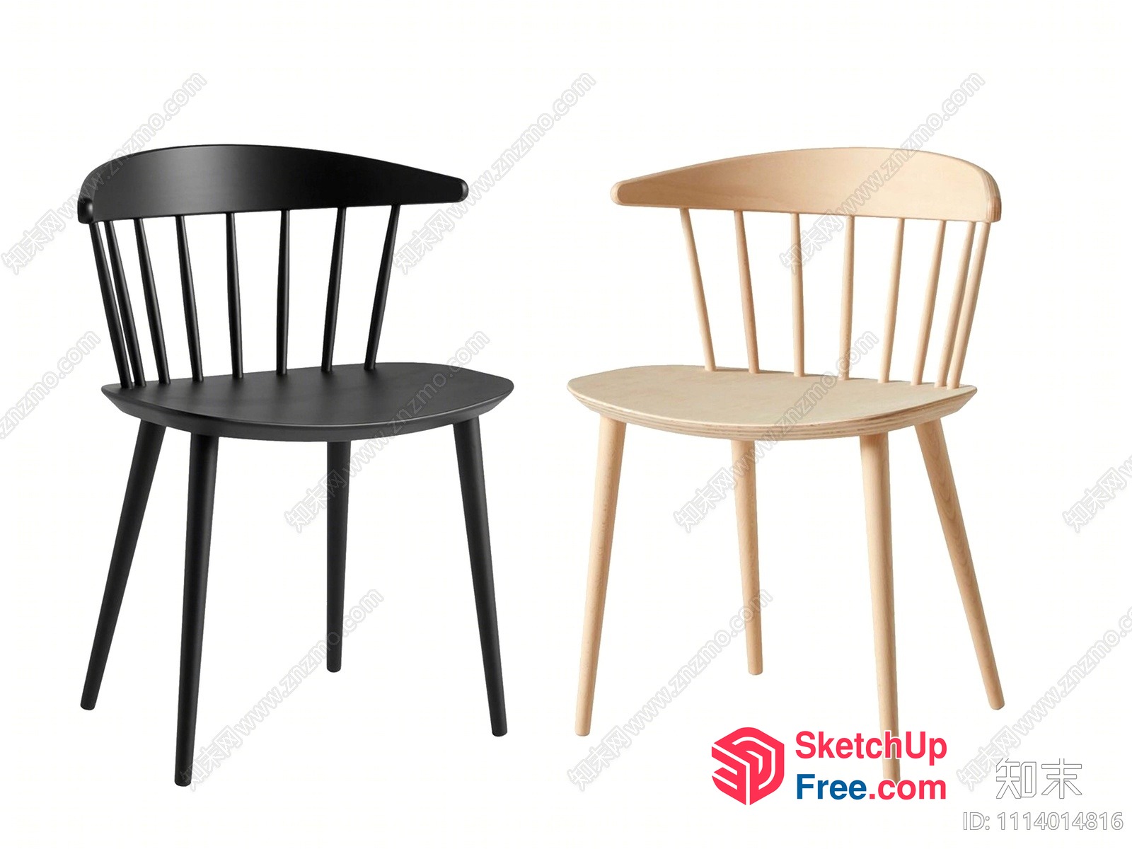 Simple Modern Chair Designs 3D SketchUp File