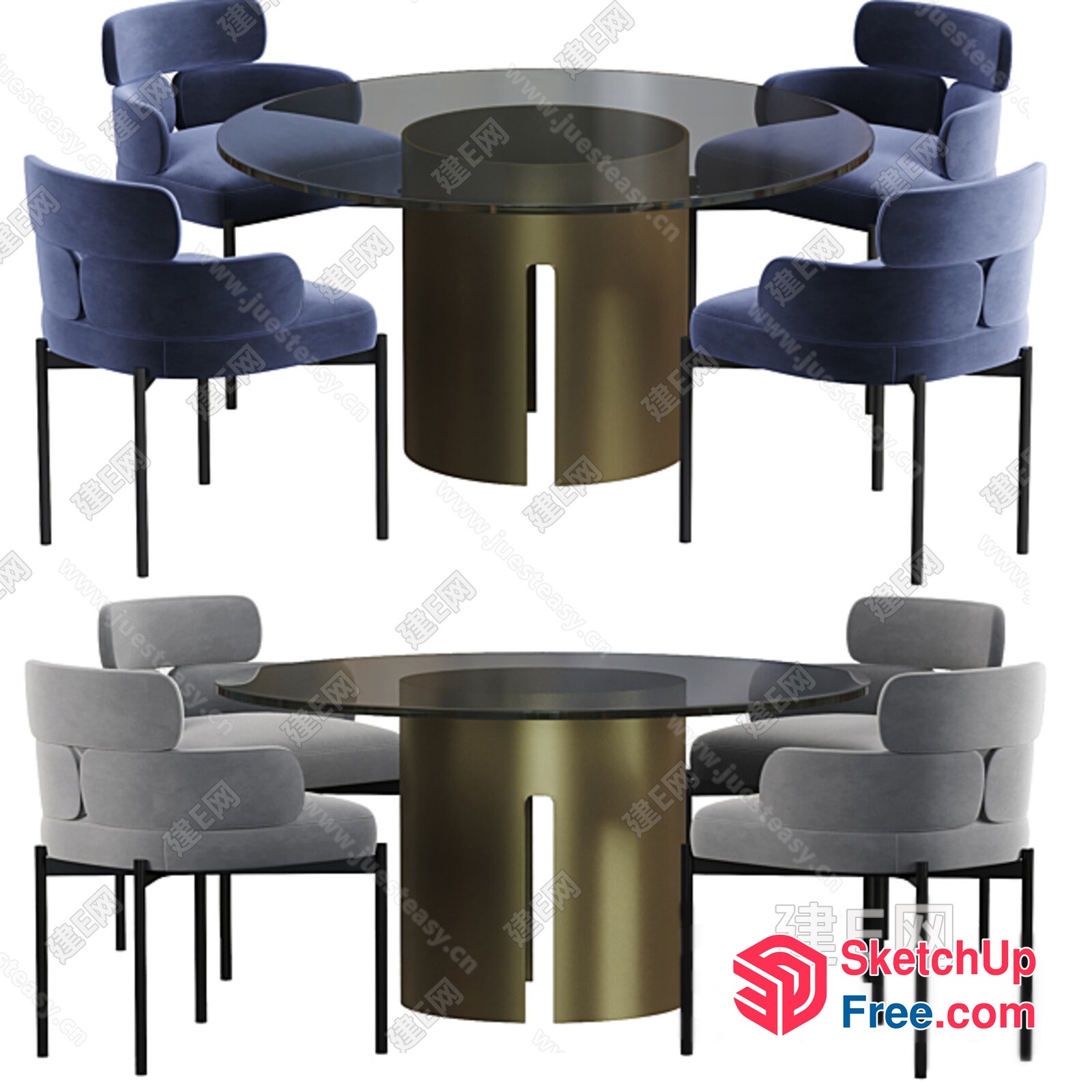 Elegant Dining Room Furniture 3D SketchUp File