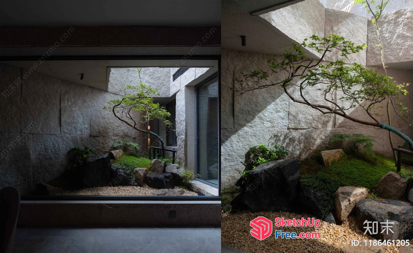 Japanese-Style Interior With Natural Elements And Minimalist Decor 3D SketchUp File