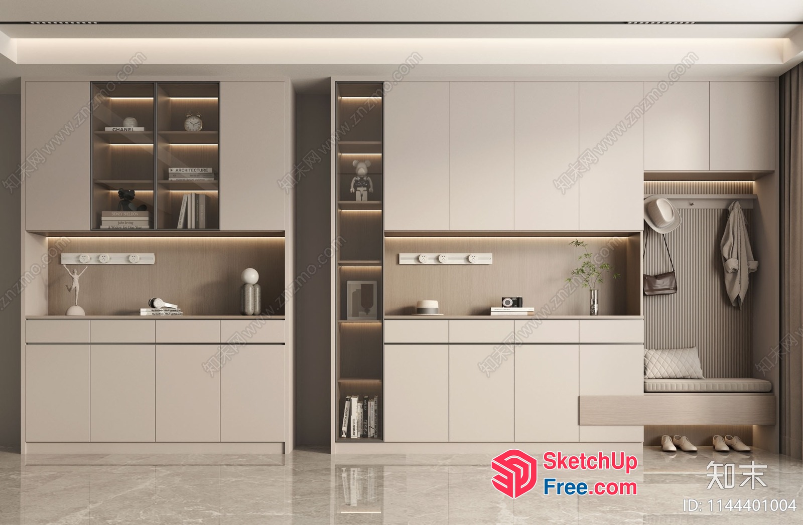 Modern Minimalist Interior Design 3D SketchUp File