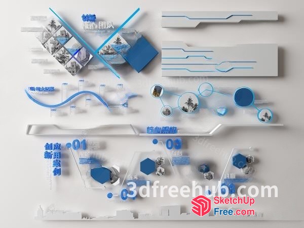 3D Architectural Model Of A Modern Building 3D SketchUp File