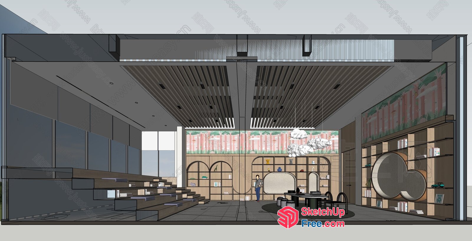 Modern Office Building With Spacious Lobby And Sleek Design 3D SketchUp File