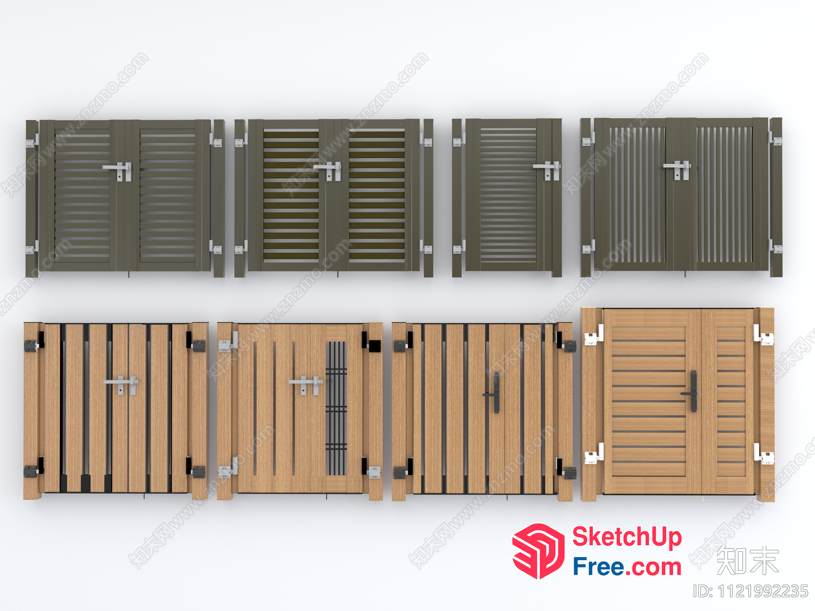Exterior Doors And Windows 3D SketchUp File
