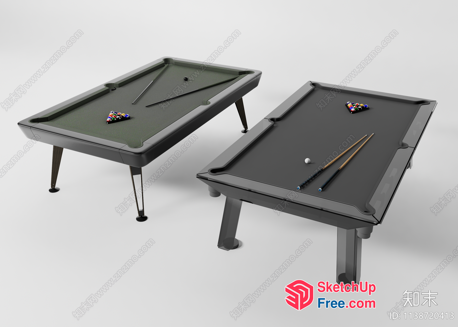 Pool Table Interior Design 3D SketchUp File
