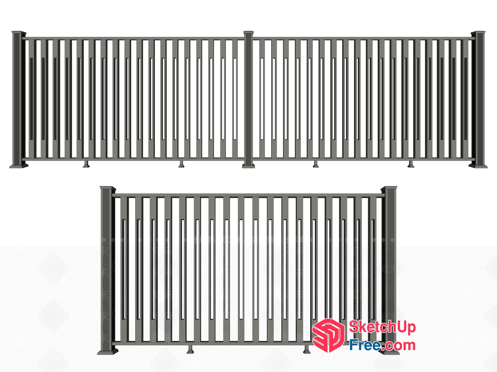 Balcony Railing Design 3D SketchUp File