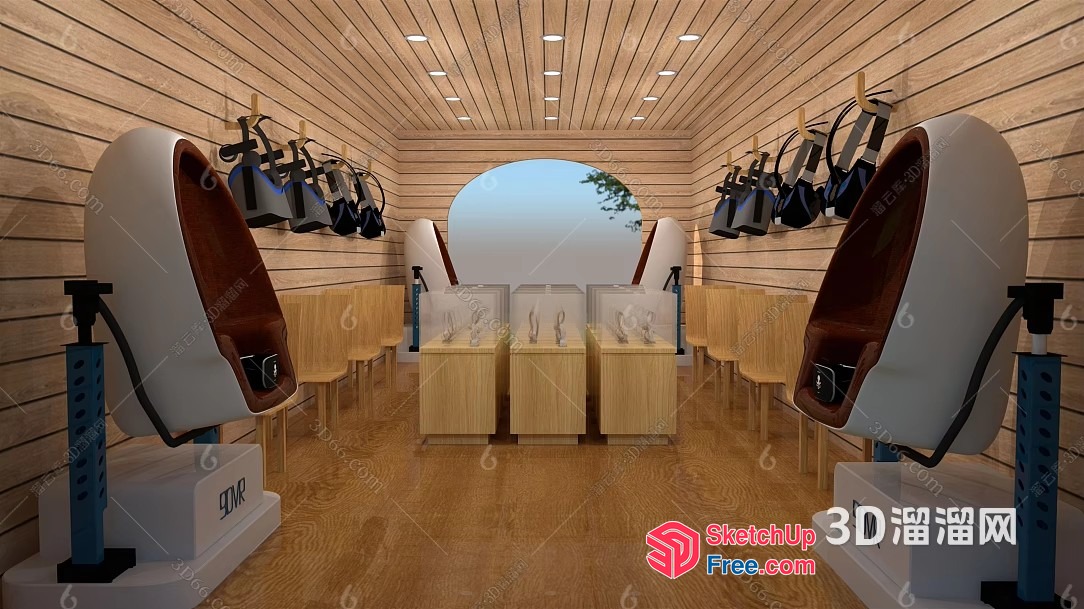 Vr Gaming Room Interior 3D SketchUp File