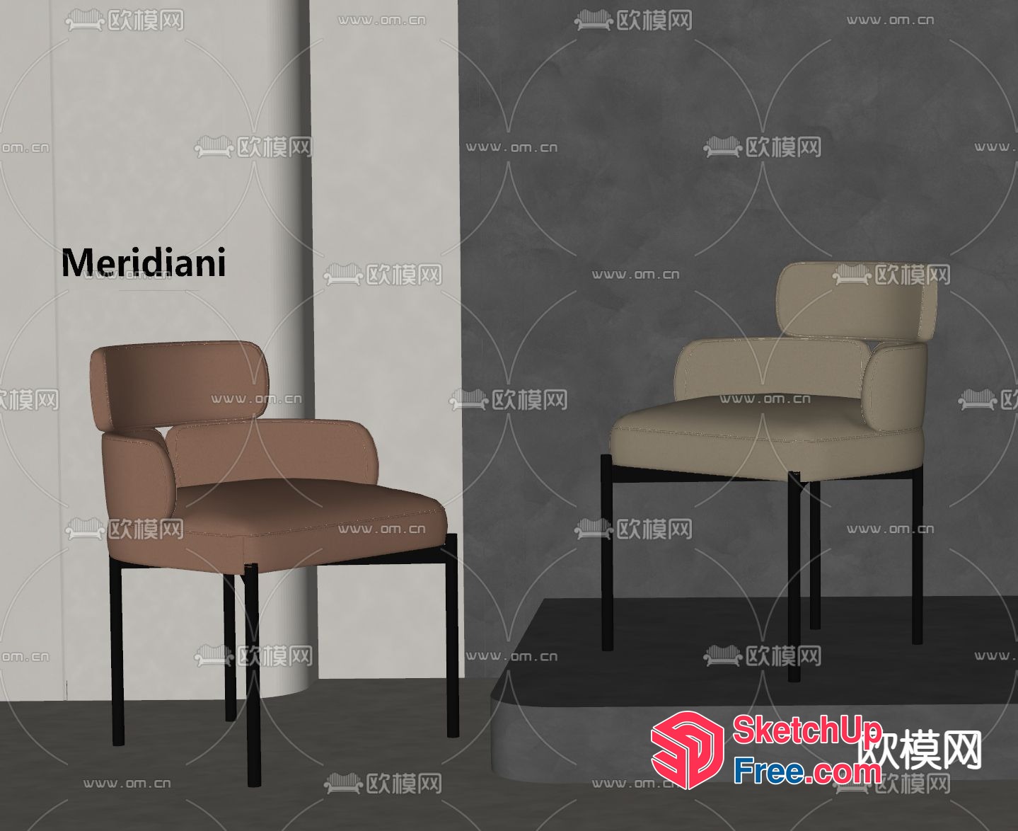 Modern Minimalist Office Chairs 3D SketchUp File
