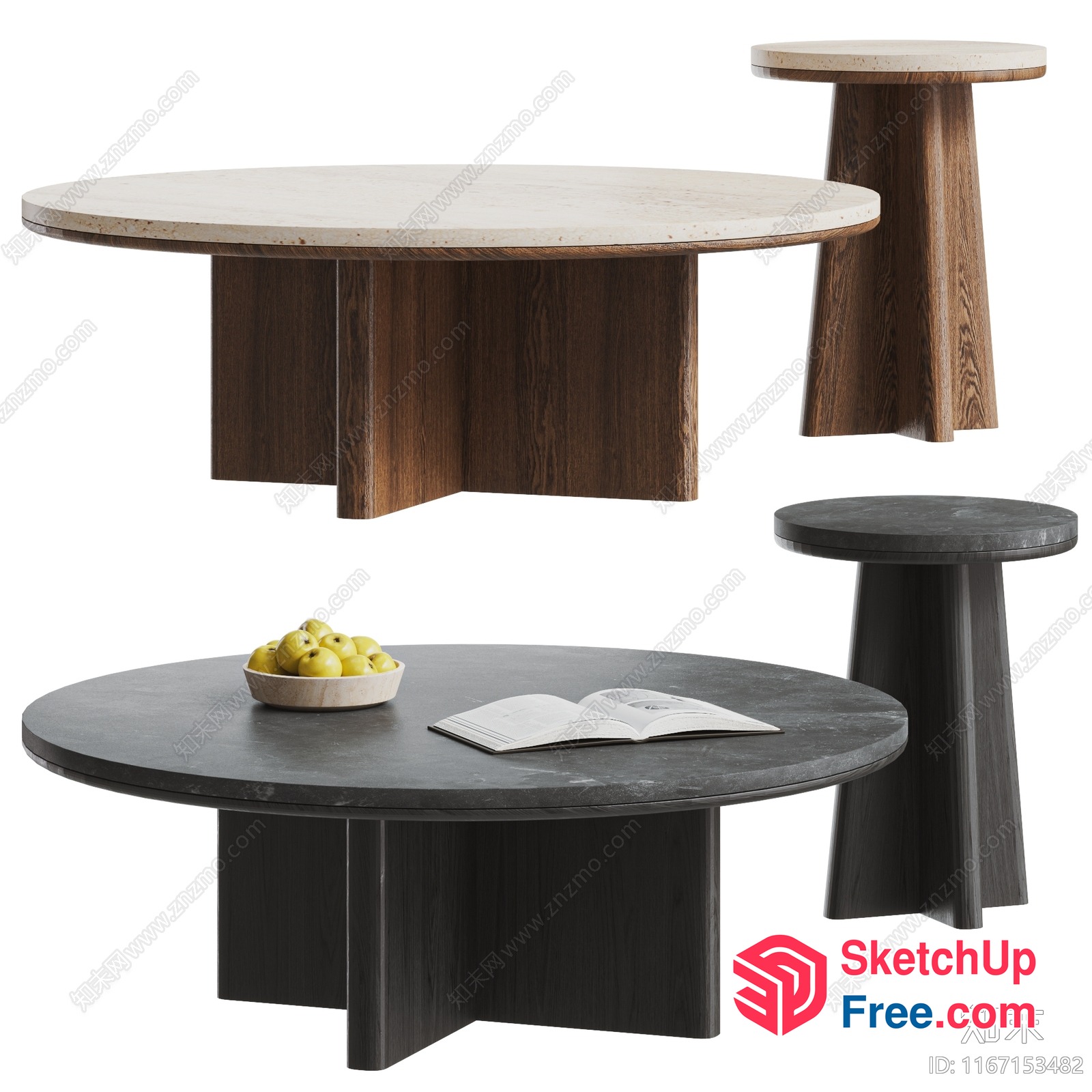 Modern Coffee Tables And Side Tables 3D SketchUp File