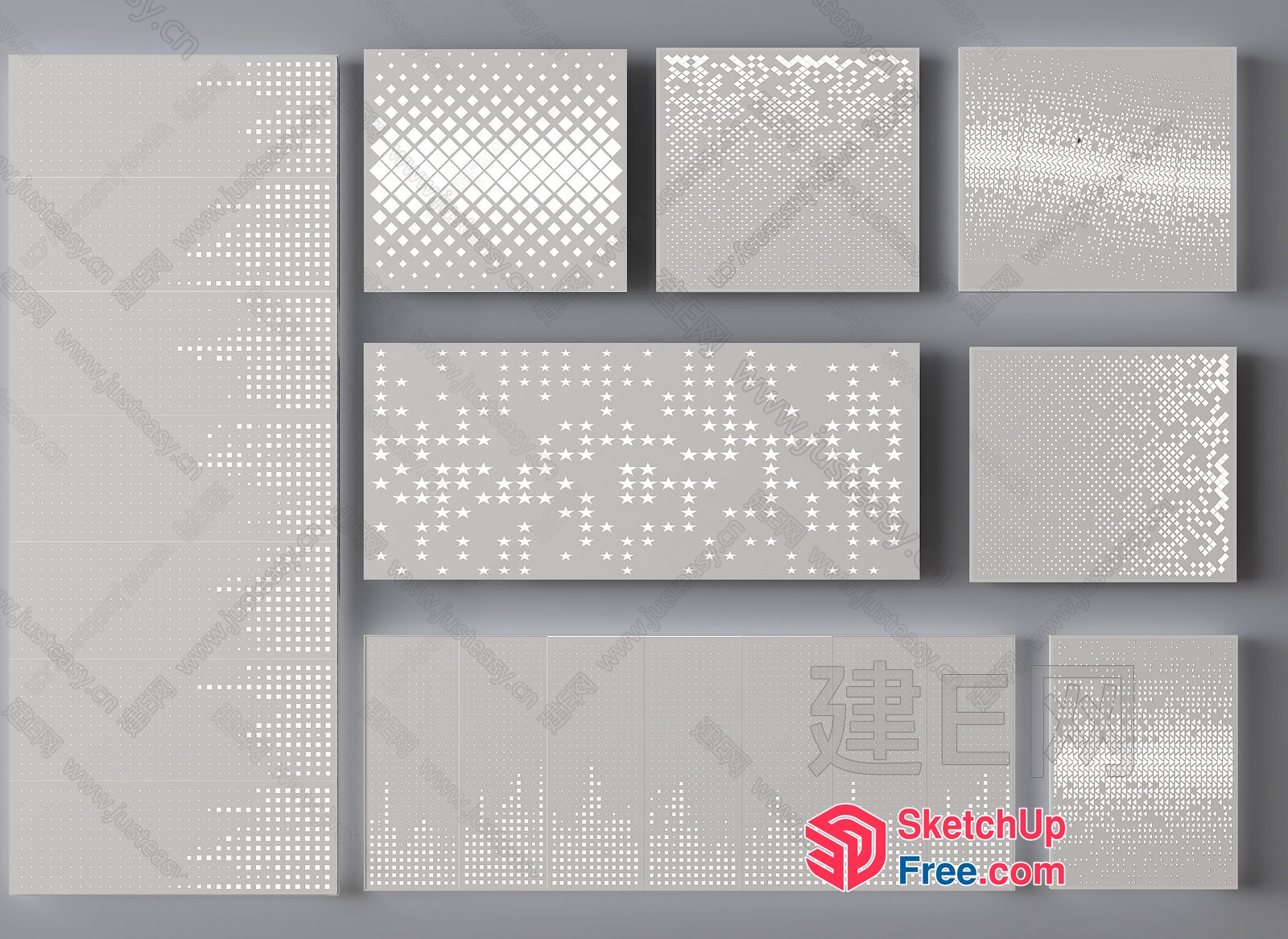Decorative Wall Art Panels 3D SketchUp File