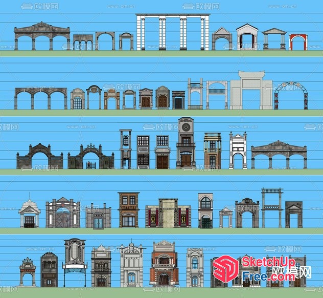 Architectural Design Elements 3D SketchUp File