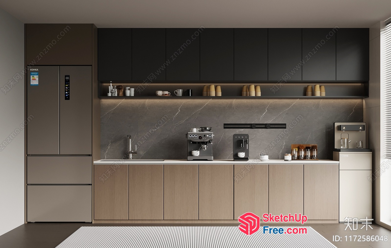 Modern Minimalist Kitchen With Sleek Appliances And Clean Lines 3D SketchUp File