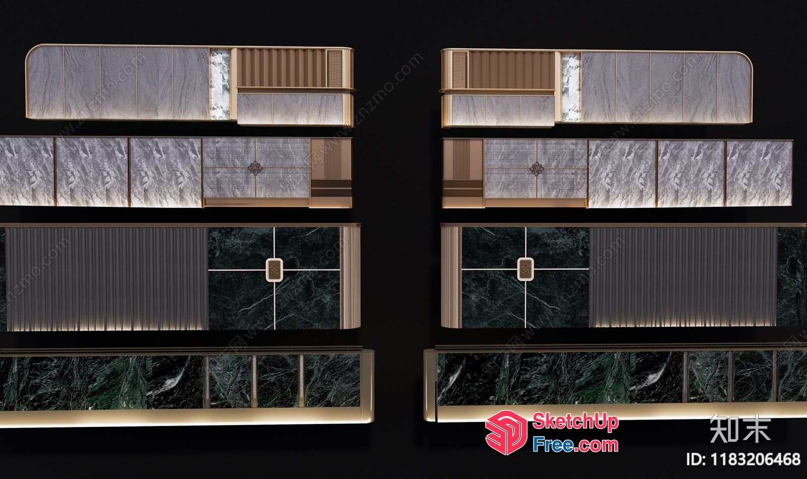 Luxurious Modern Interior Furniture 3D SketchUp File
