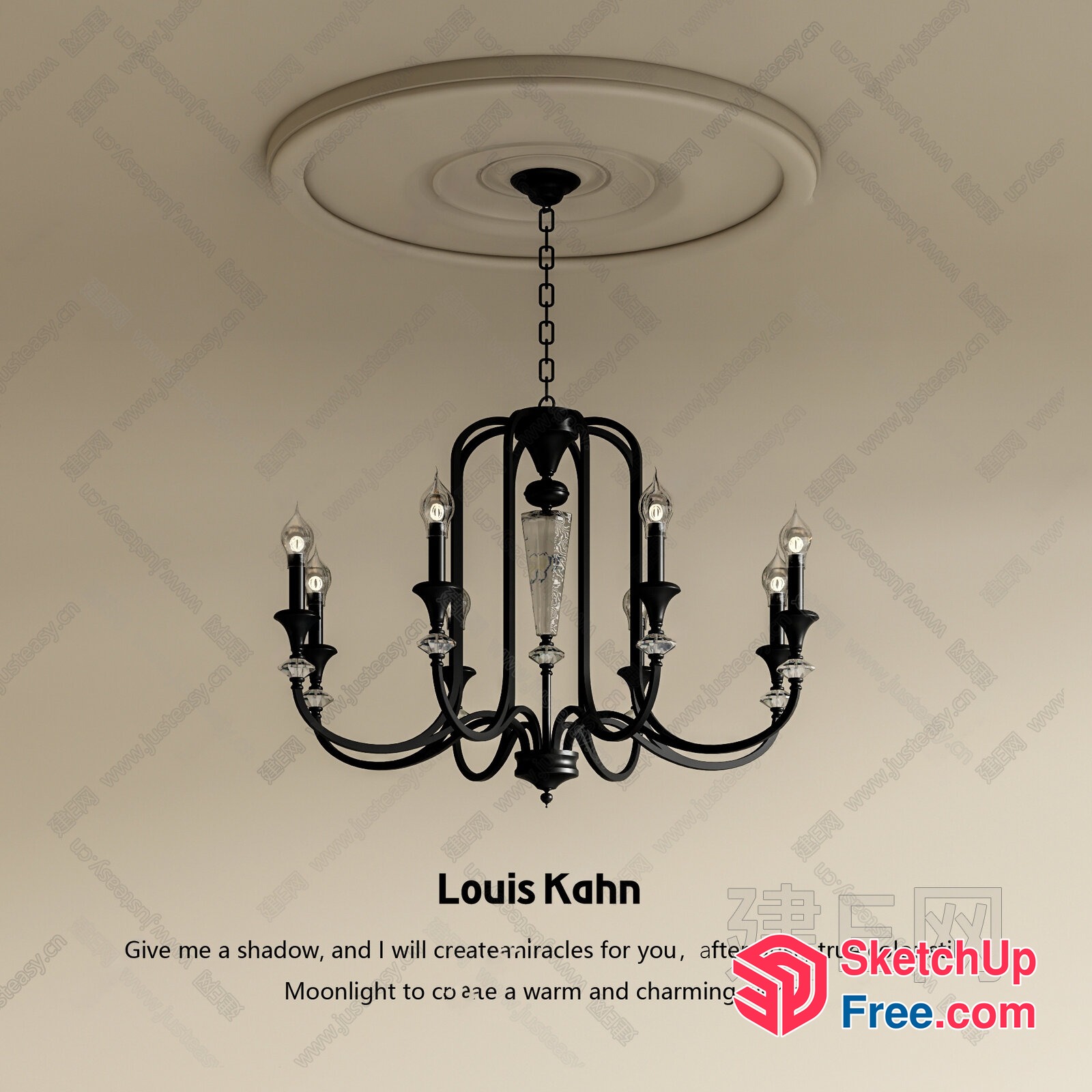 A Luxurious And Elegant Chandelier 3D SketchUp File
