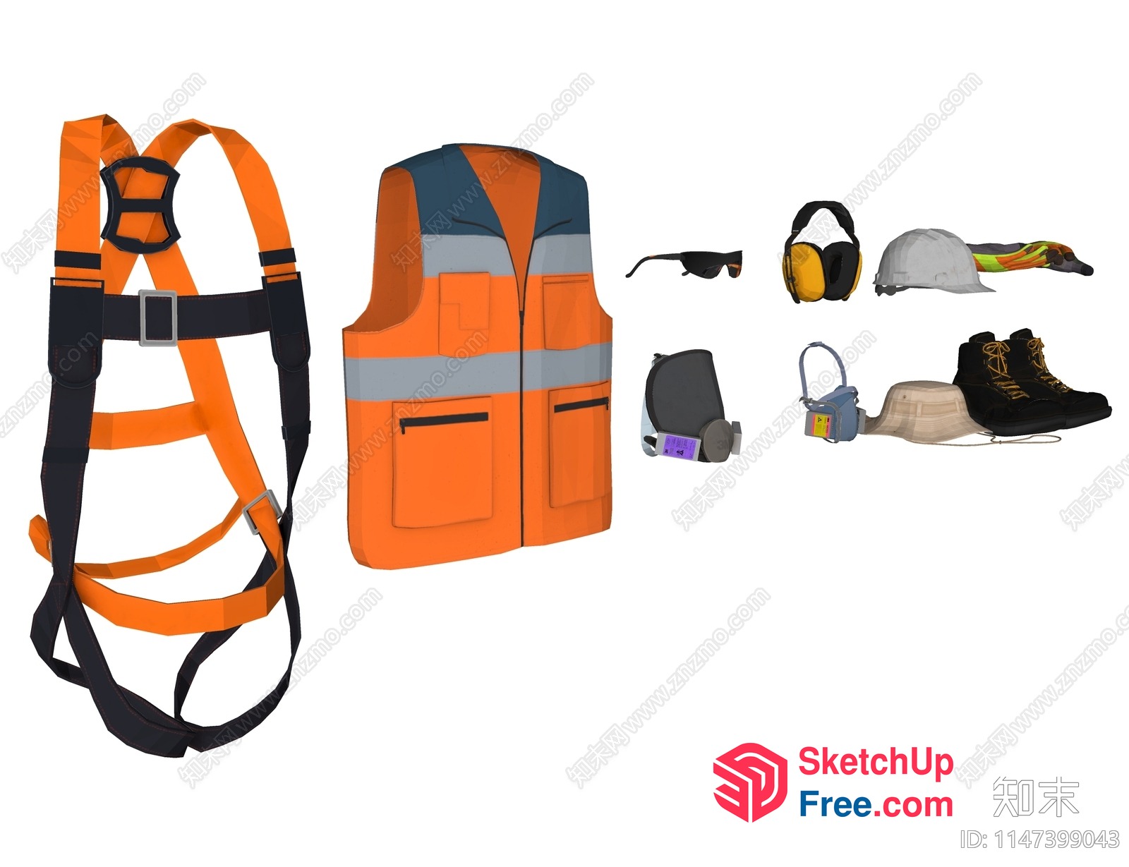 Safety Gear And Accessories 3D SketchUp File