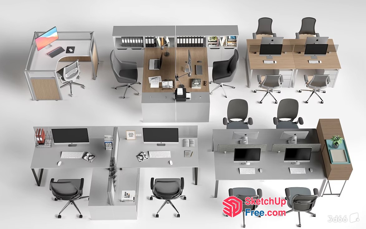 Office Furniture Set 3D SketchUp File