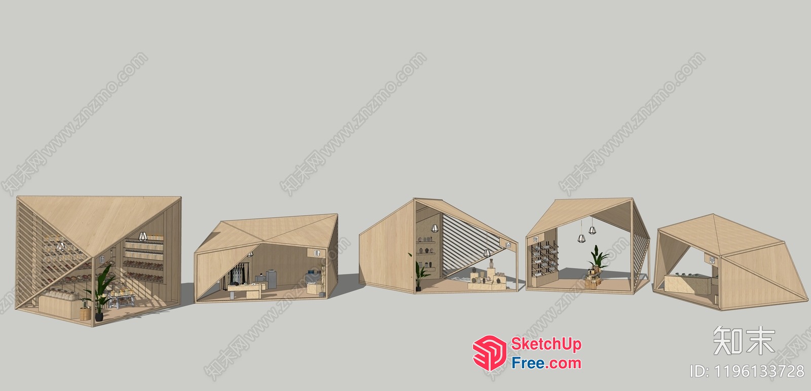 5D Interior Furniture Display 3D SketchUp File