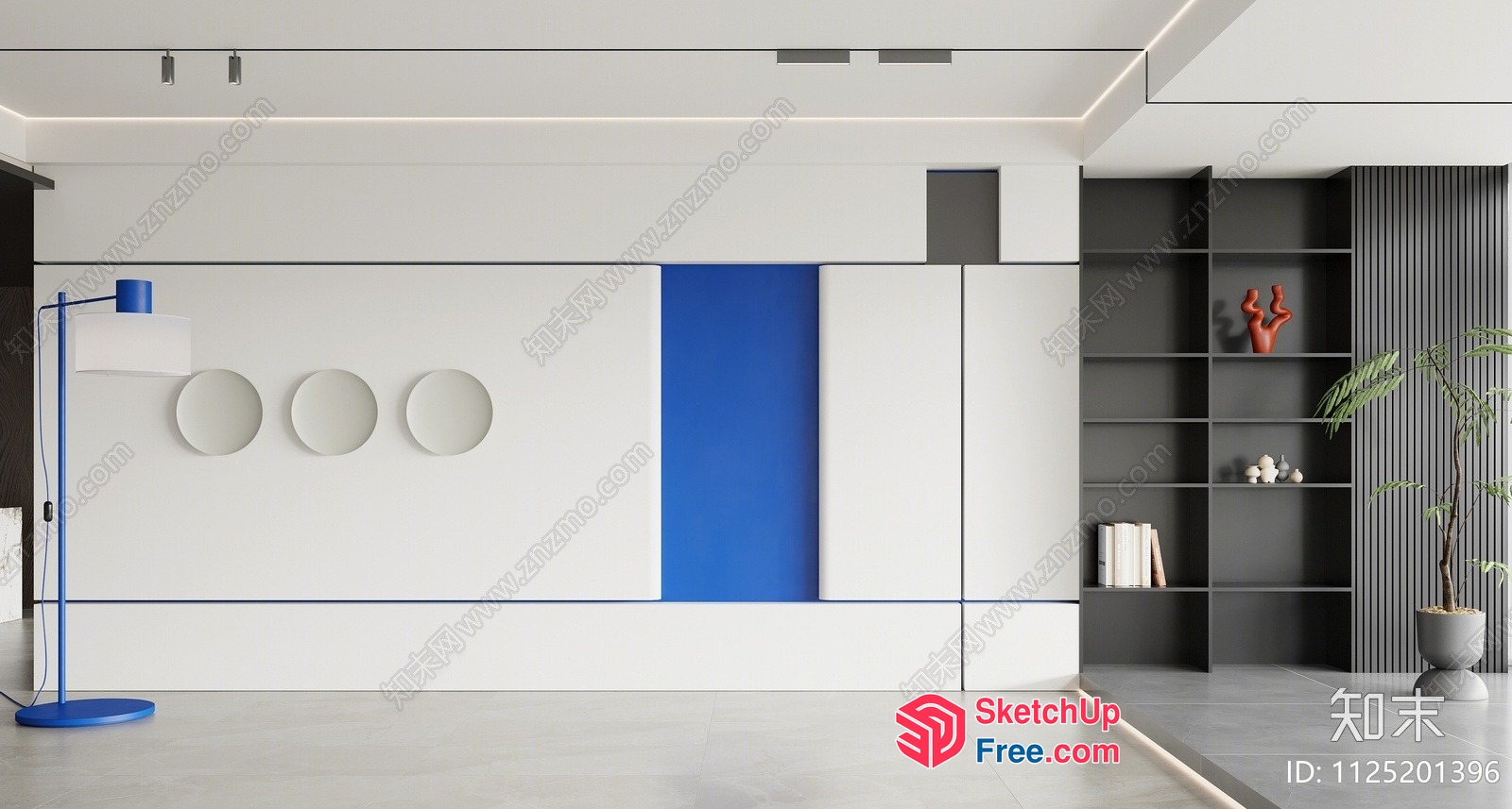 Modern Minimalist Interior Design 3D SketchUp File