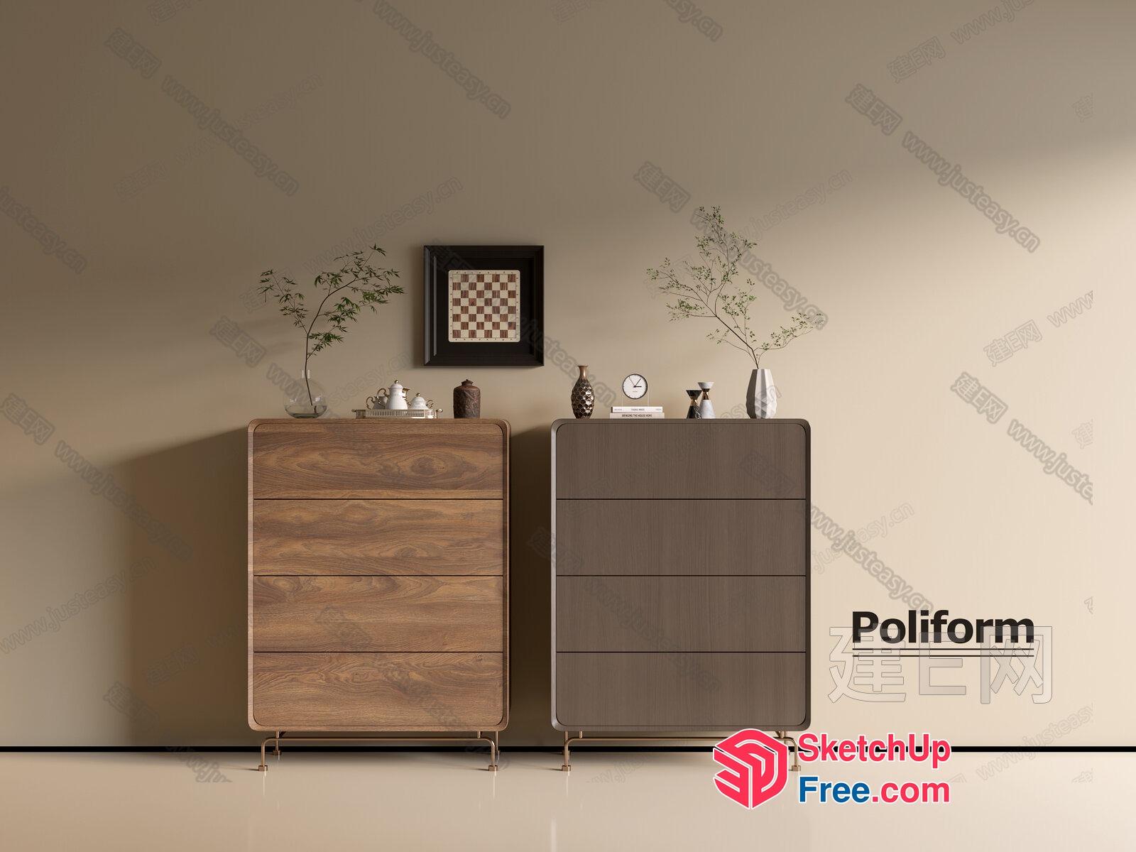Poliform Furniture Collection 3D SketchUp File