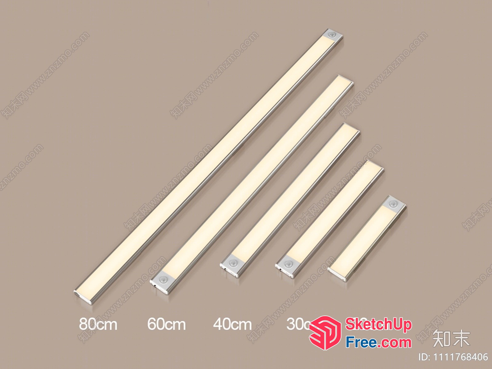Long Led Lighting Strips In Various Lengths 3D SketchUp File