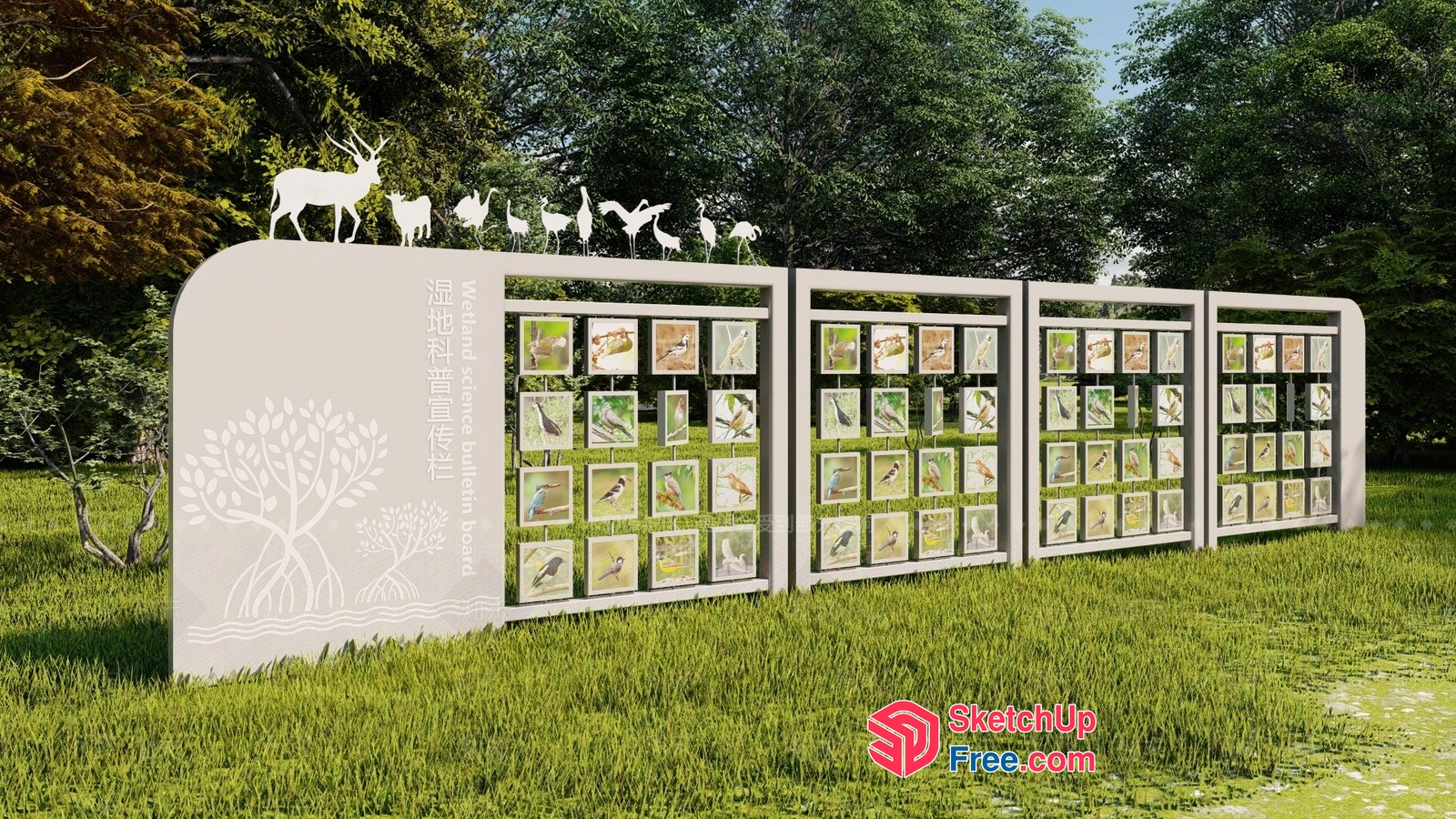 Wildlife Observation Board 3D SketchUp File