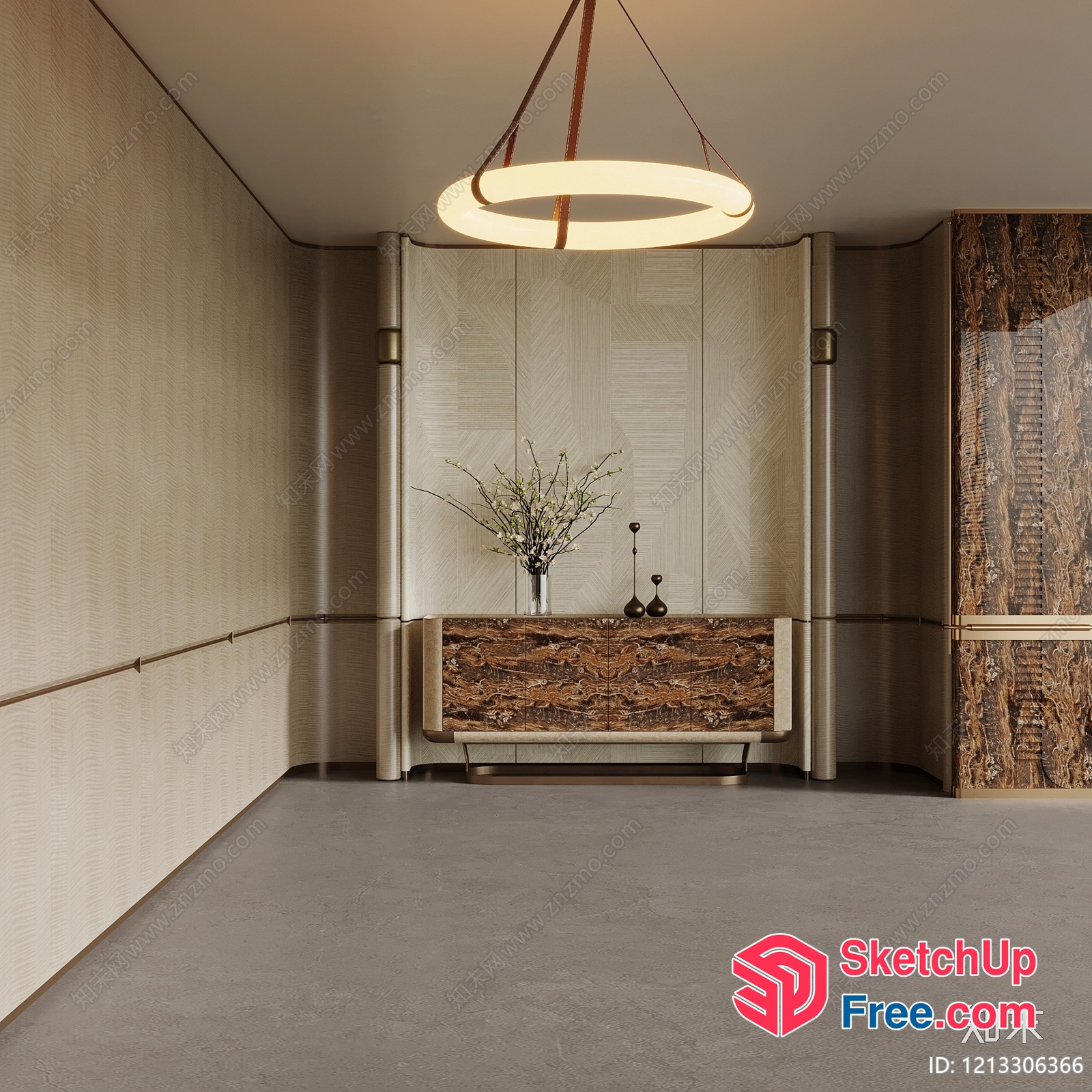 Elegant And Sophisticated Modern Interior Design 3D SketchUp File