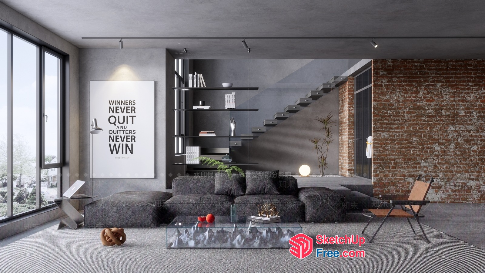 Inspirational Quote Motivational Wall Art 3D SketchUp File