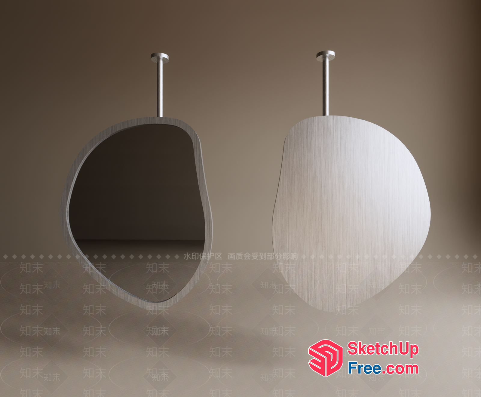 Modern Bathroom Mirror With Sleek And Elegant Design 3D SketchUp File