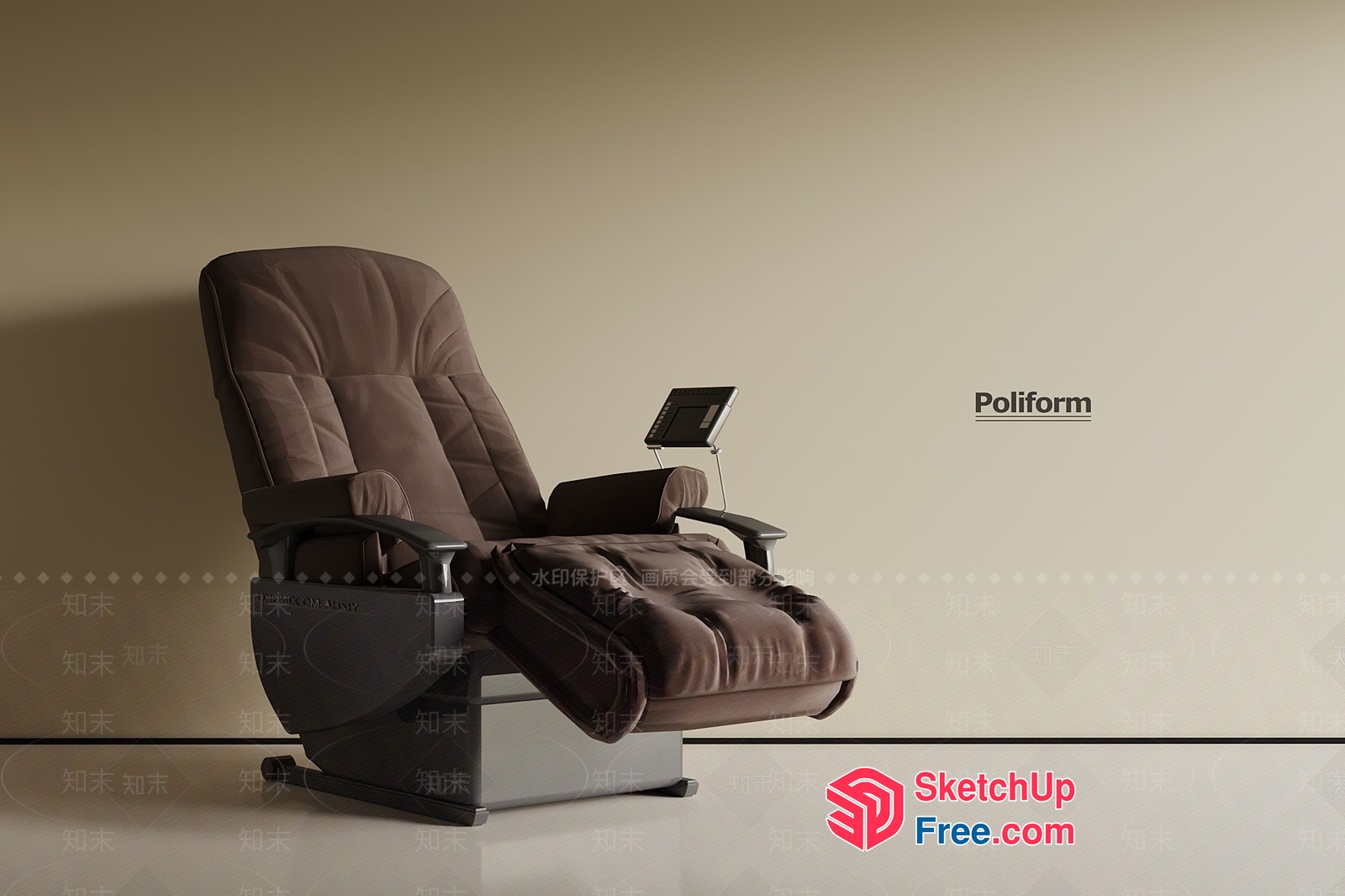 Poliform Massage Chair 3D SketchUp File