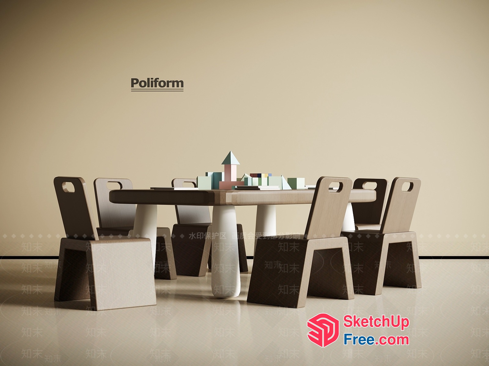 Poliform Furniture Collection 3D SketchUp File