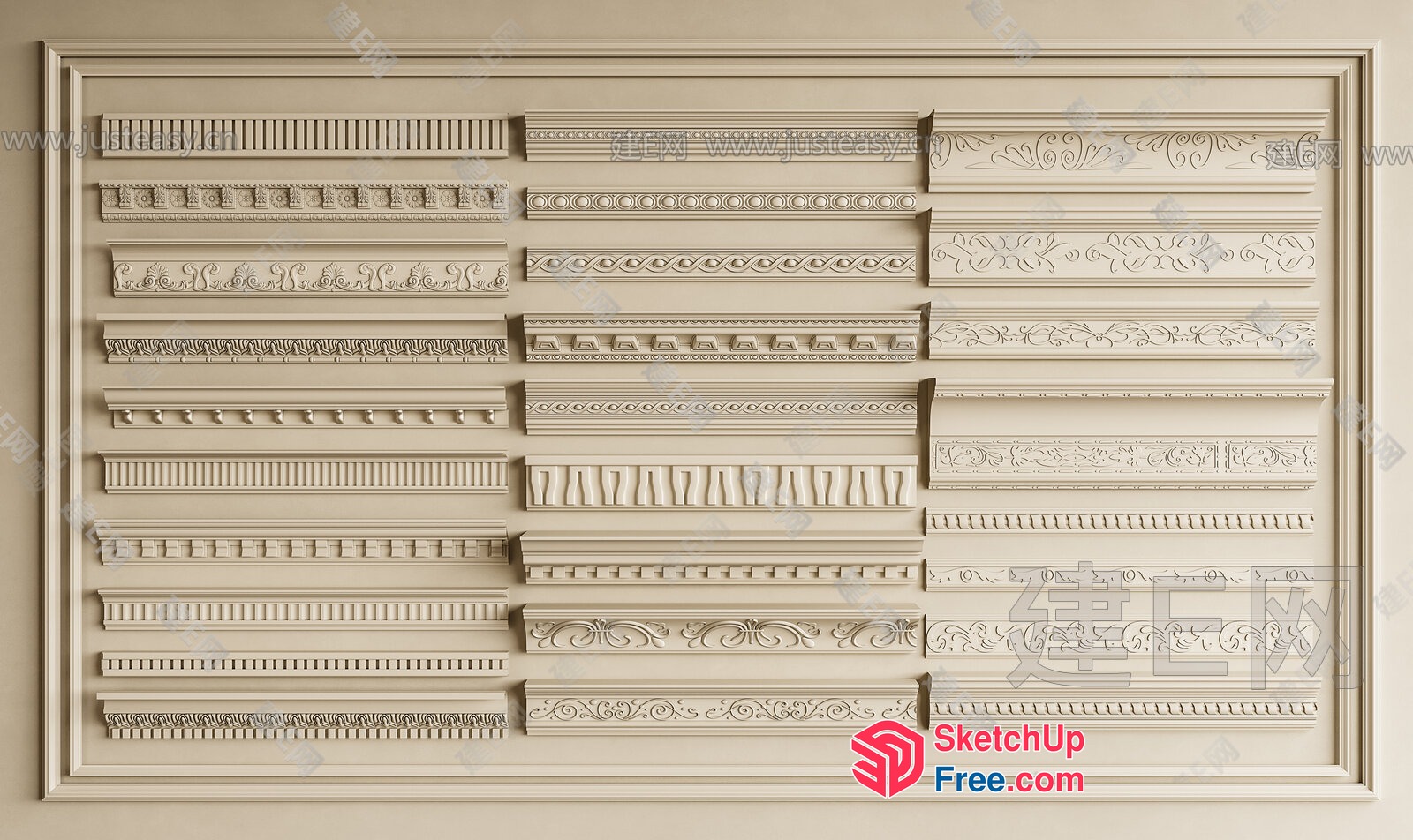 Classic Moulding Designs 3D SketchUp File