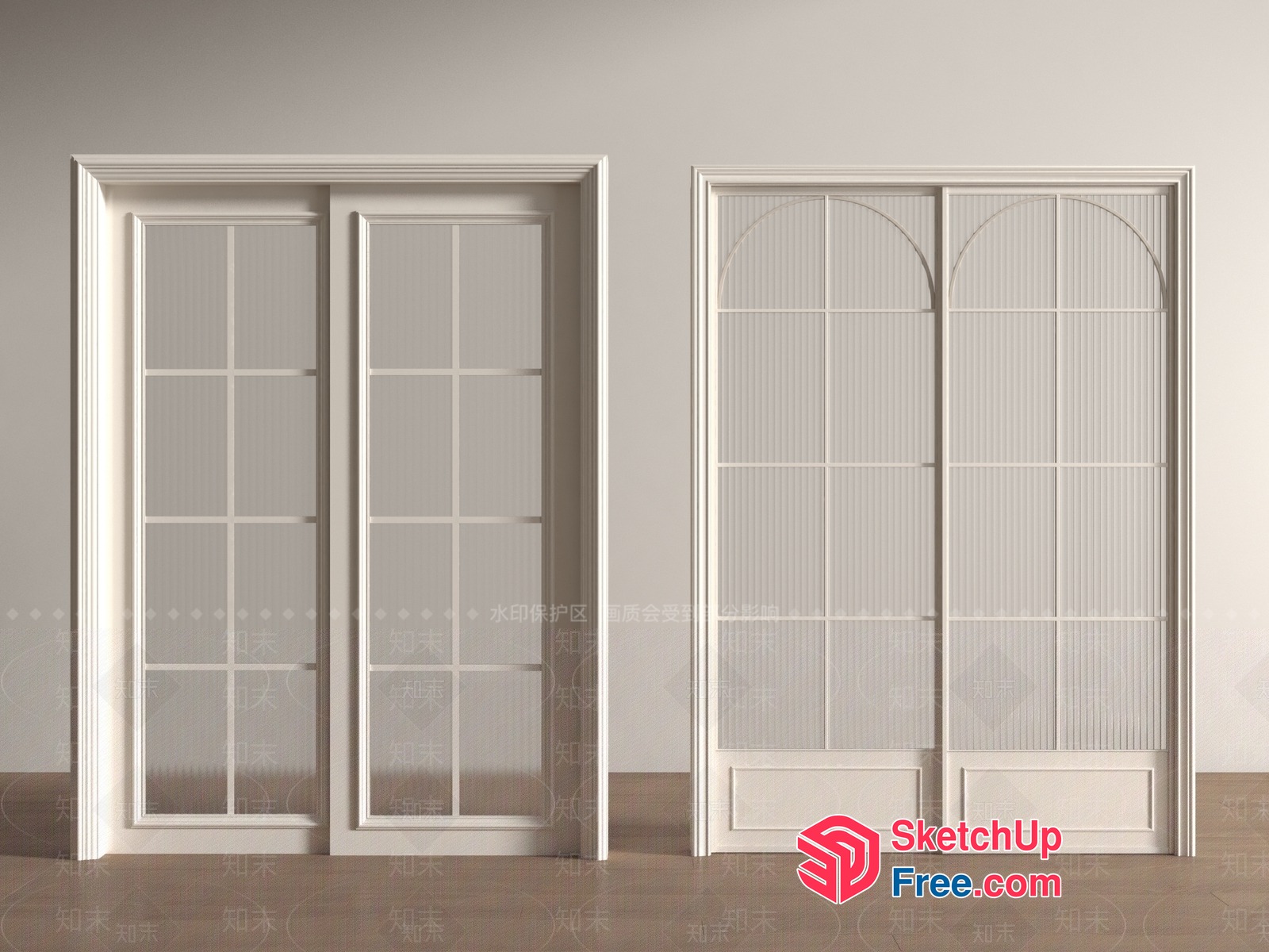 Interior Door Design Collection 3D SketchUp File