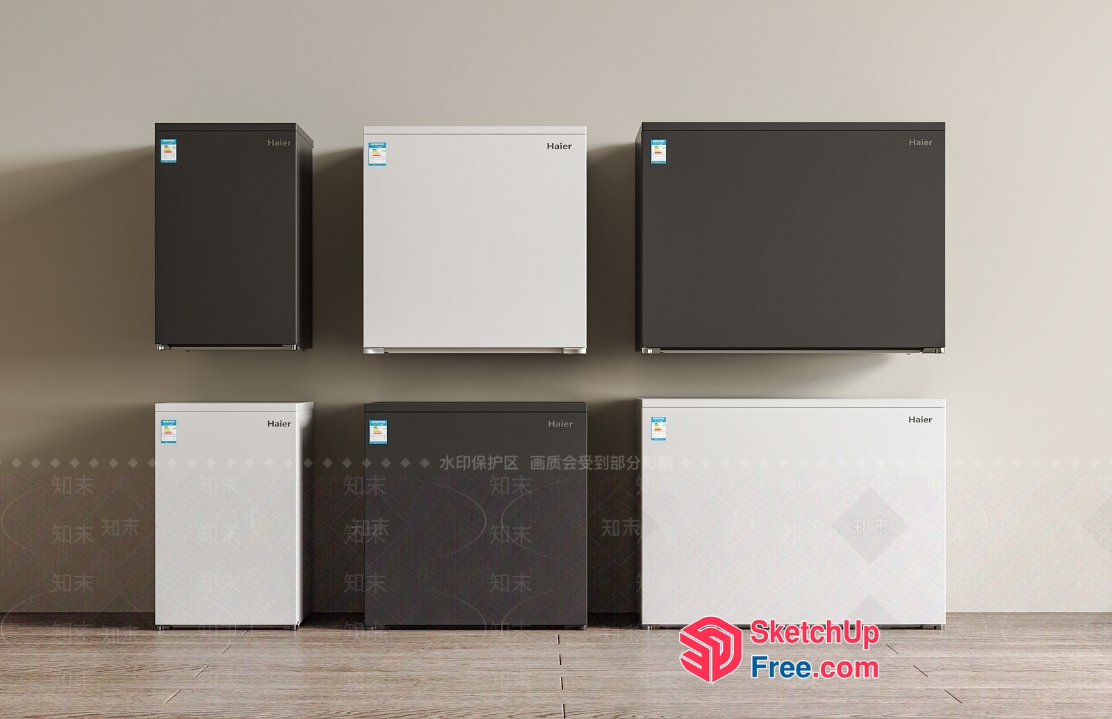 Haier Fridge Collection 3D SketchUp File