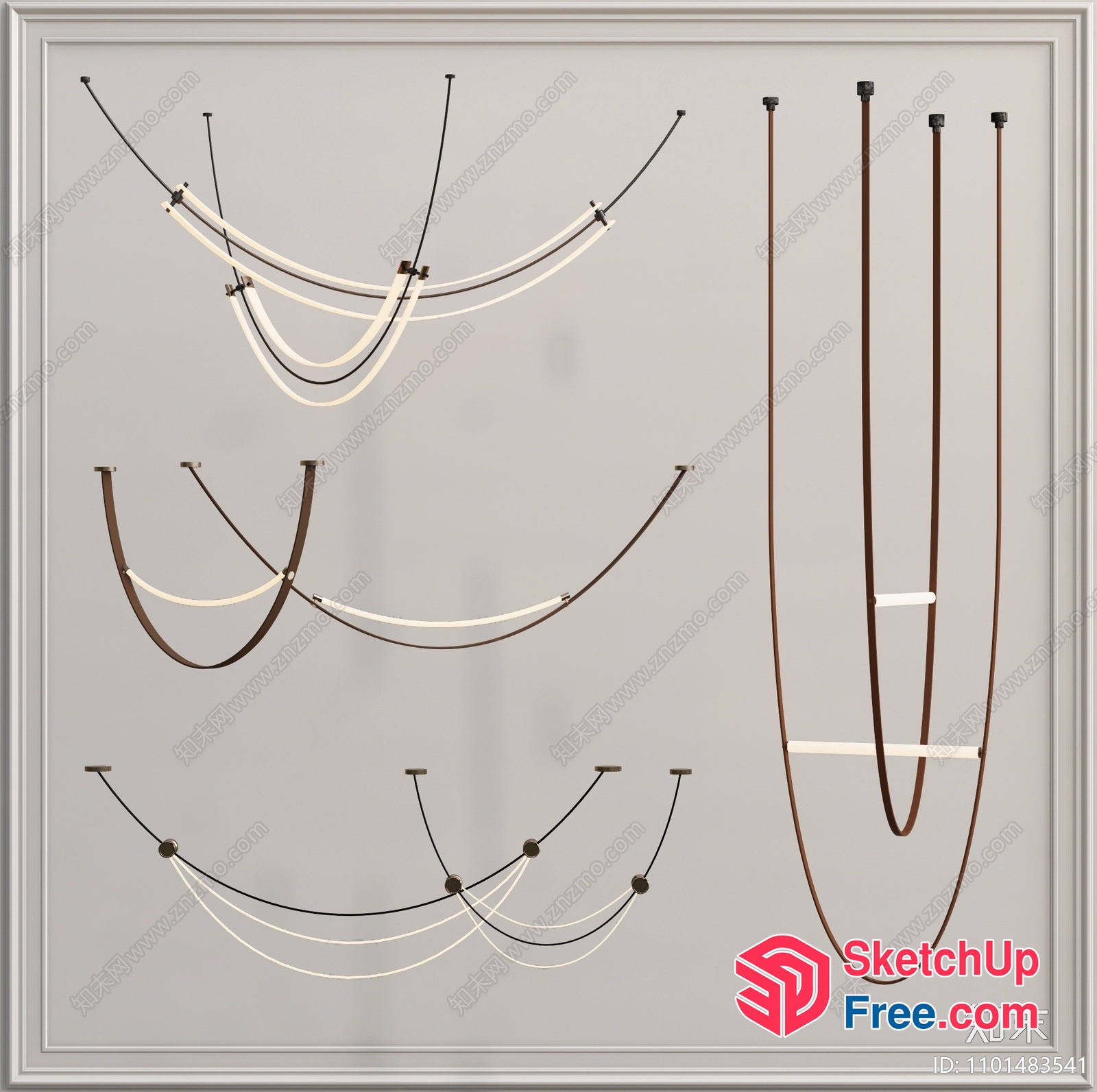 Elegant Staircase Railing Design 3D SketchUp File