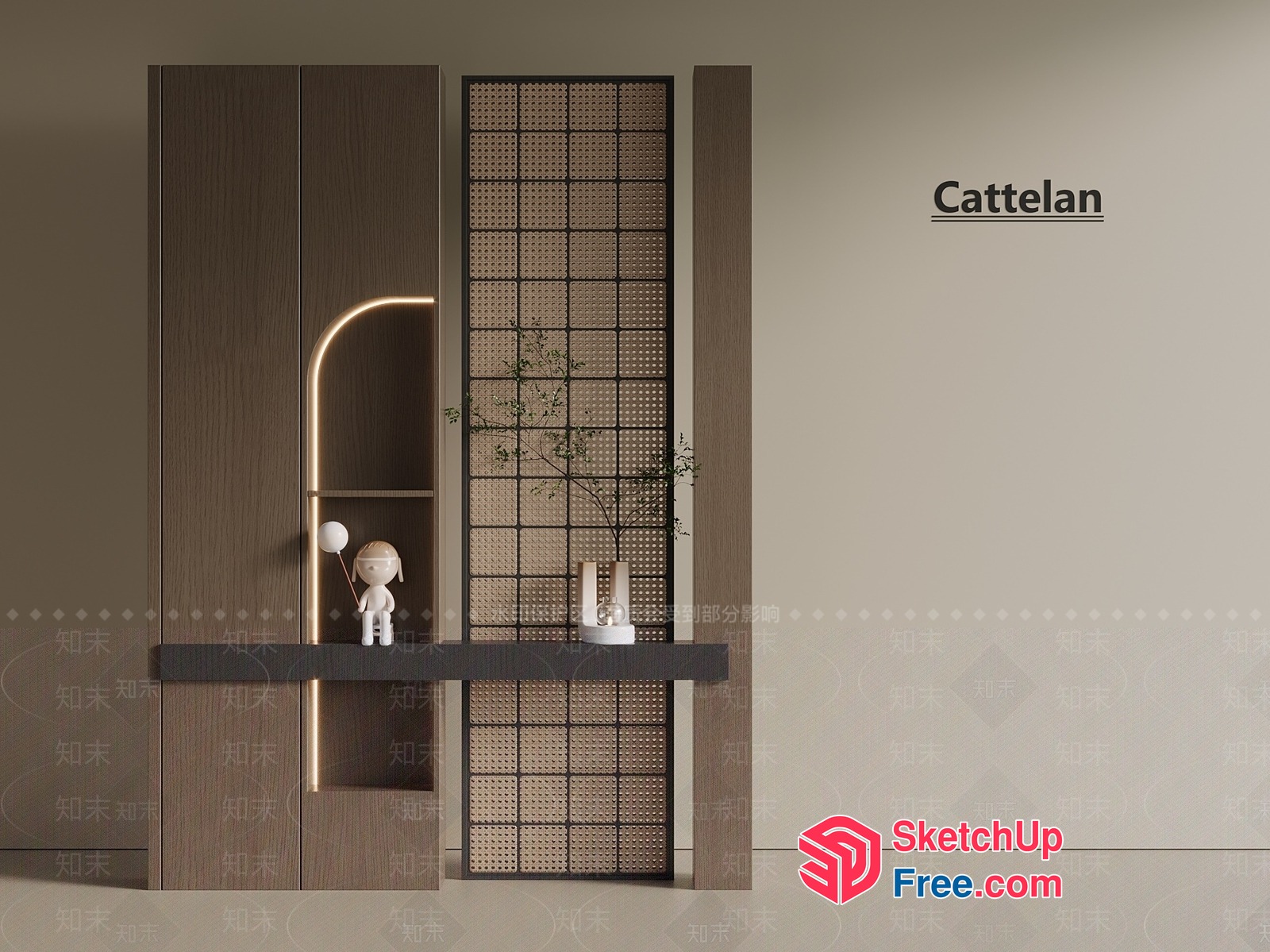 Elegant And Modern Furniture Showcase 3D SketchUp File