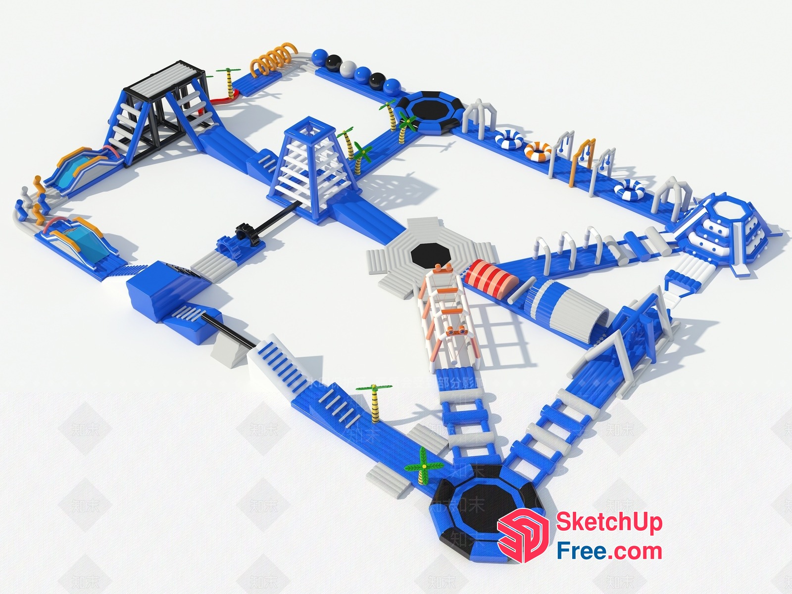 Inflatable Obstacle Course 3D SketchUp File