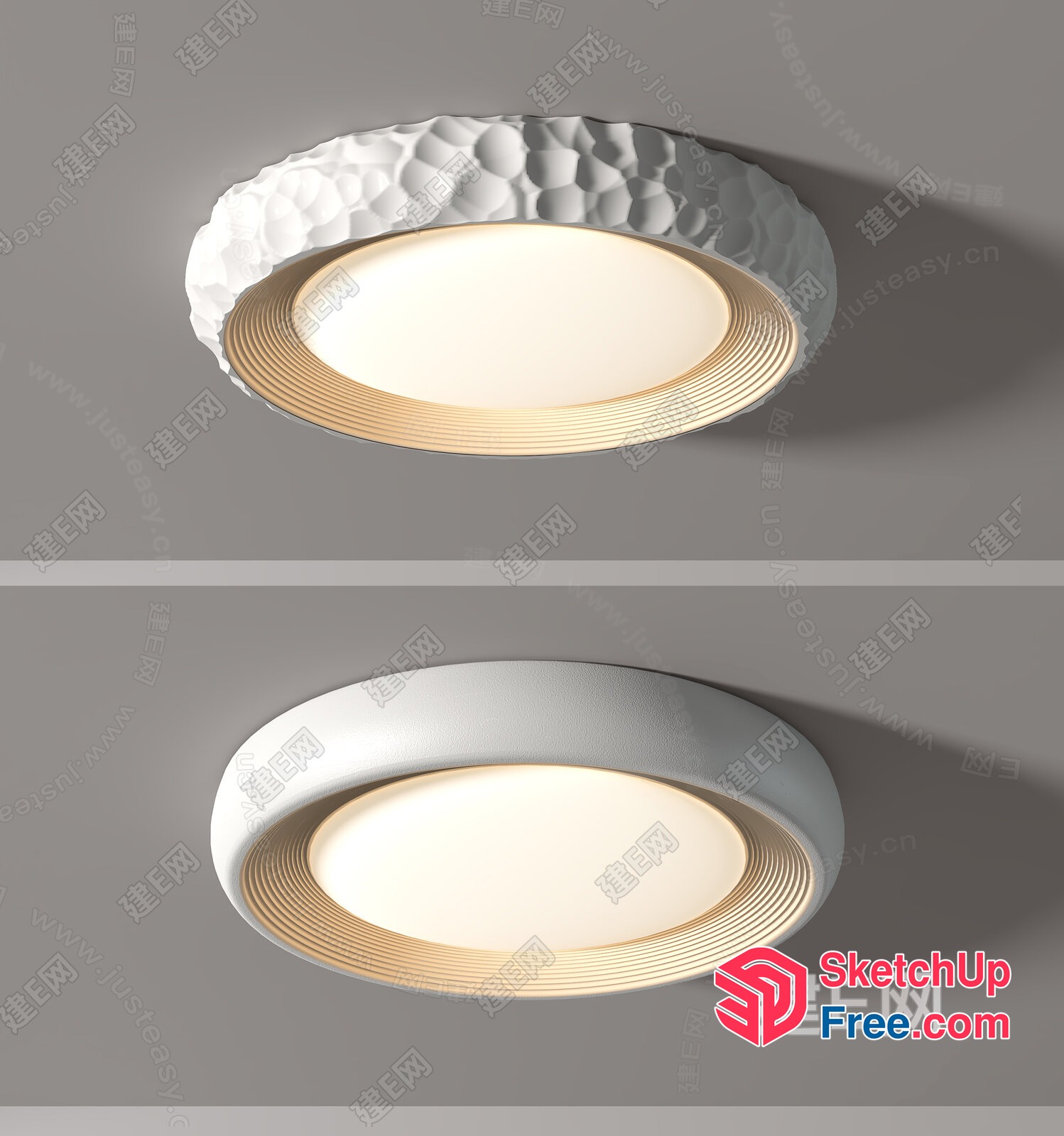 Decorative Ceiling Light Fixture 3D SketchUp File