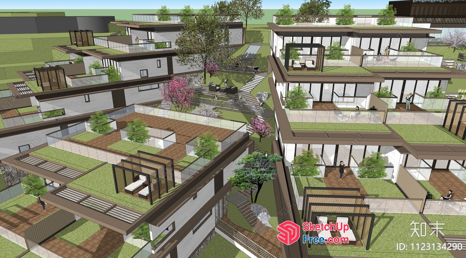 Modern 3D Exterior Villa Collection 3D SketchUp File