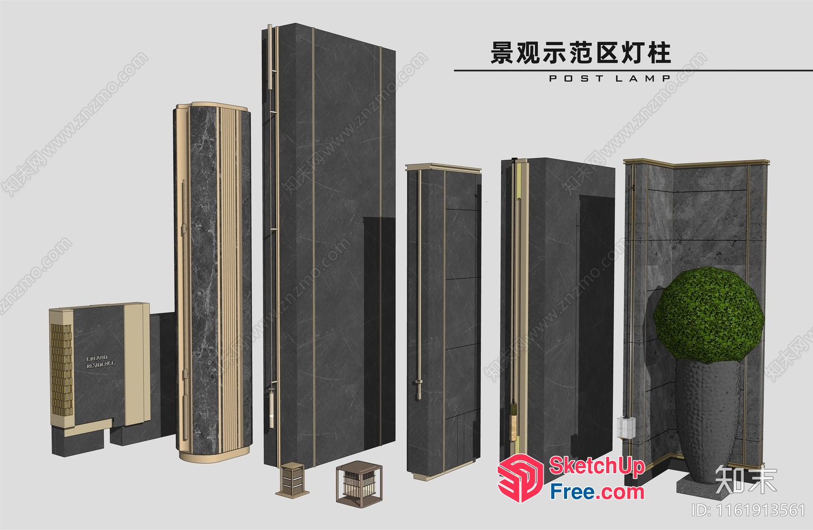 Post Lamp Designs For Modern Homes 3D SketchUp File