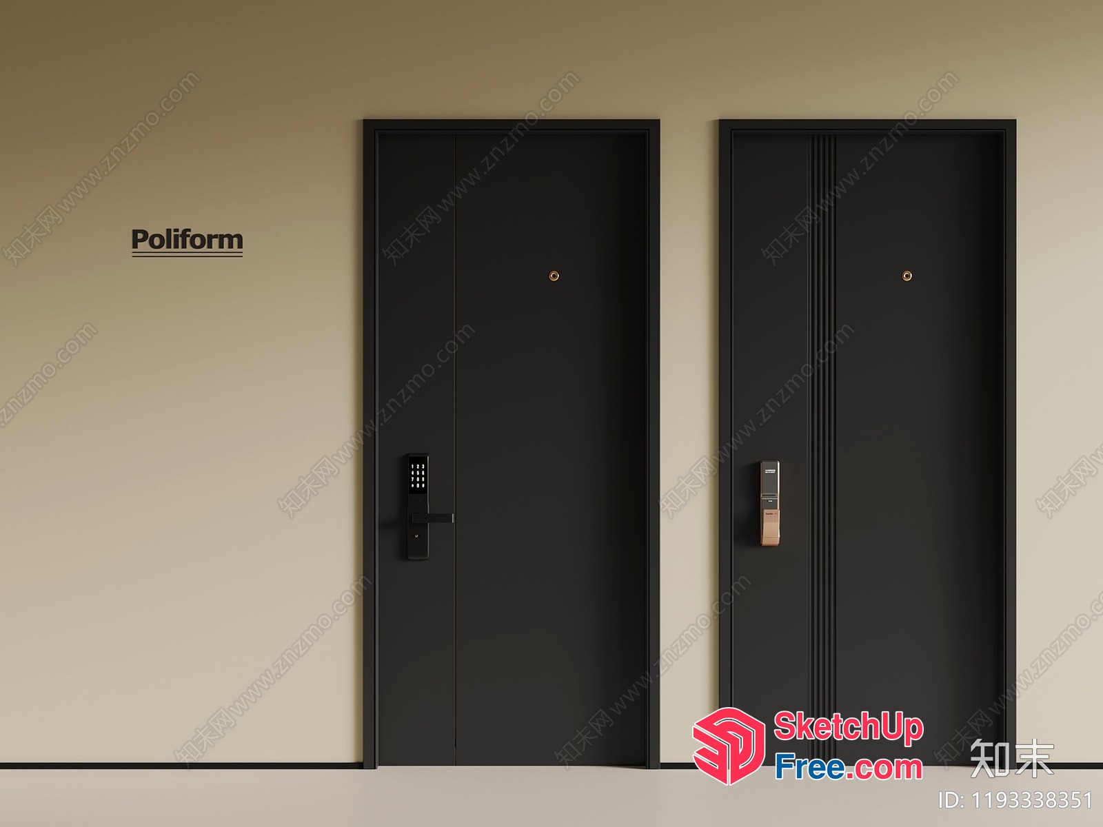 Poliform Elevator And Doors 3D SketchUp File