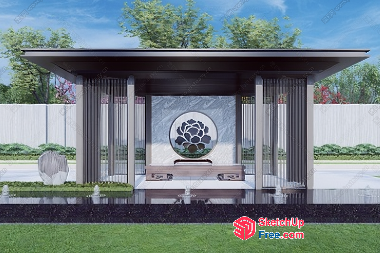Exterior Decor Of A Temple 3D SketchUp File