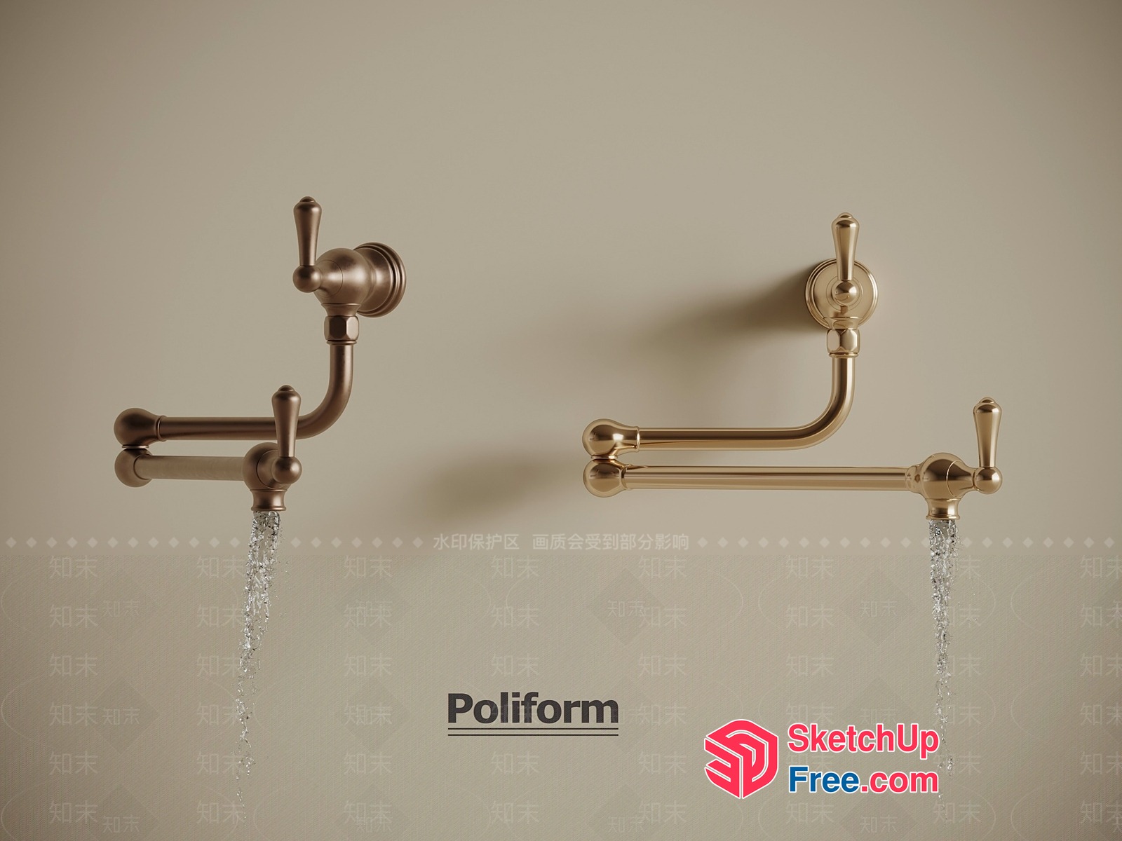 Poliform Faucet Set 3D SketchUp File
