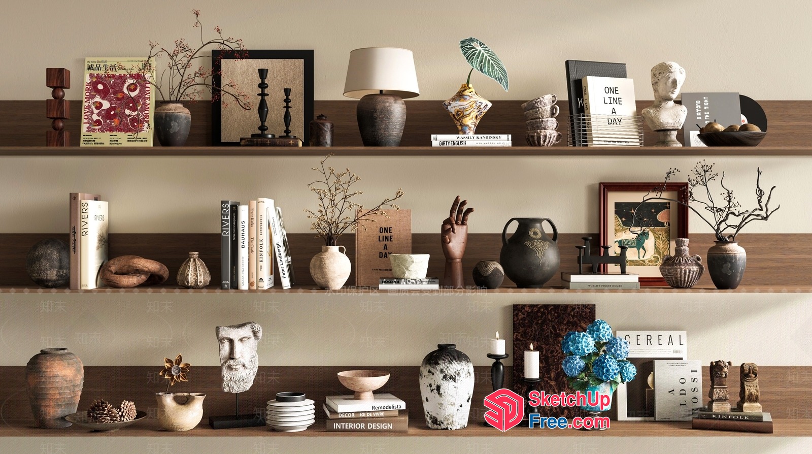 Elegant And Sophisticated Home Decor Collection 3D SketchUp File