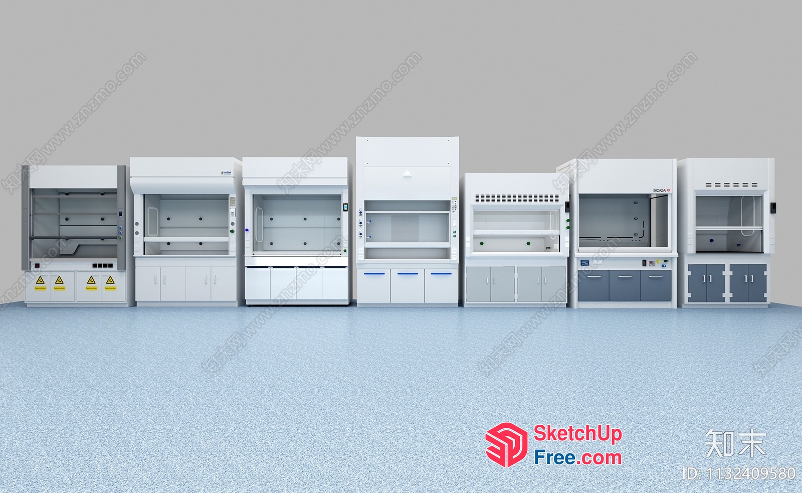 Laboratory Furniture Set 3D SketchUp File